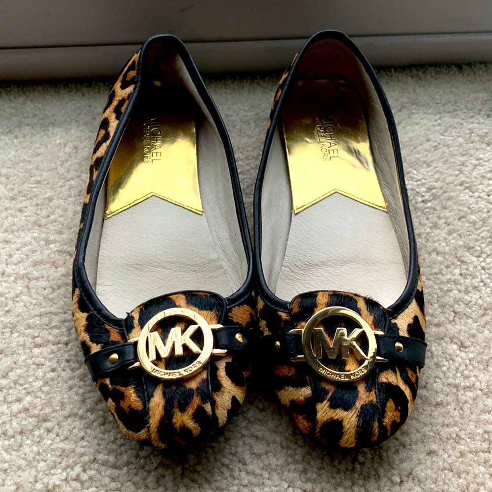 Michael Kors limited edition cheetah print flats  size 8.5